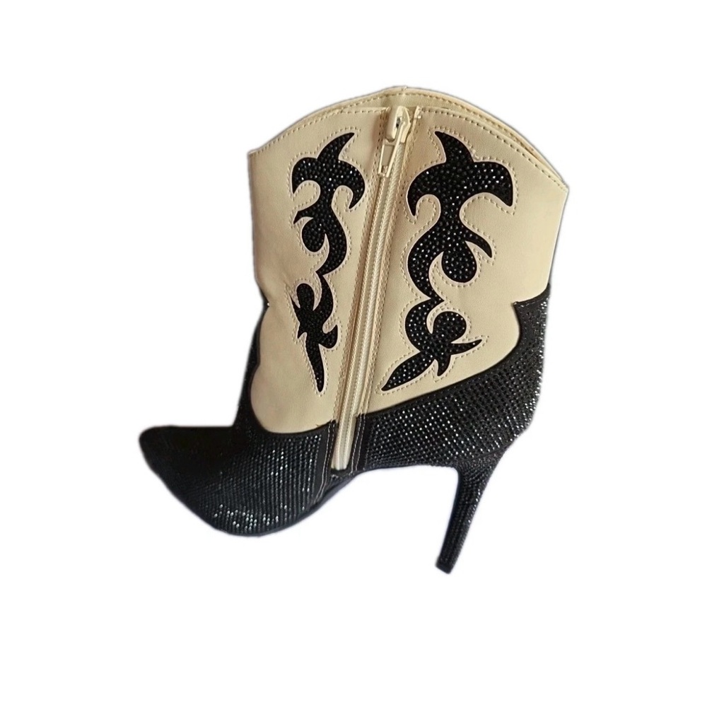 INC Women’s Boots Embellished Cowboy, Western Boots Size 6 - Picture 2 of 11